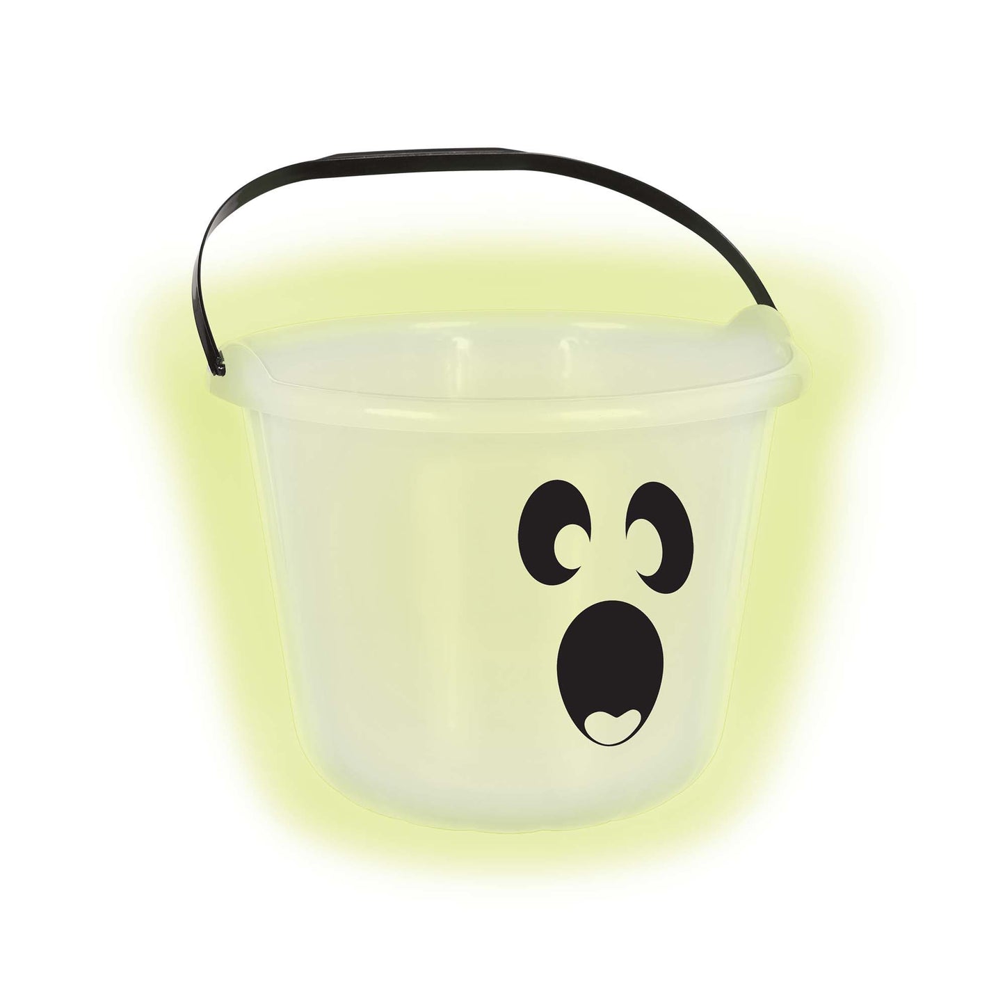 Glow-In-The-Dark Ghost Plastic Pail