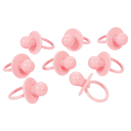 Large Pacifier Charms - Pink 8ct