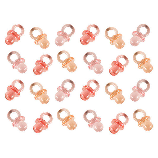 Mini Pacifier Favors - Pink 24ct