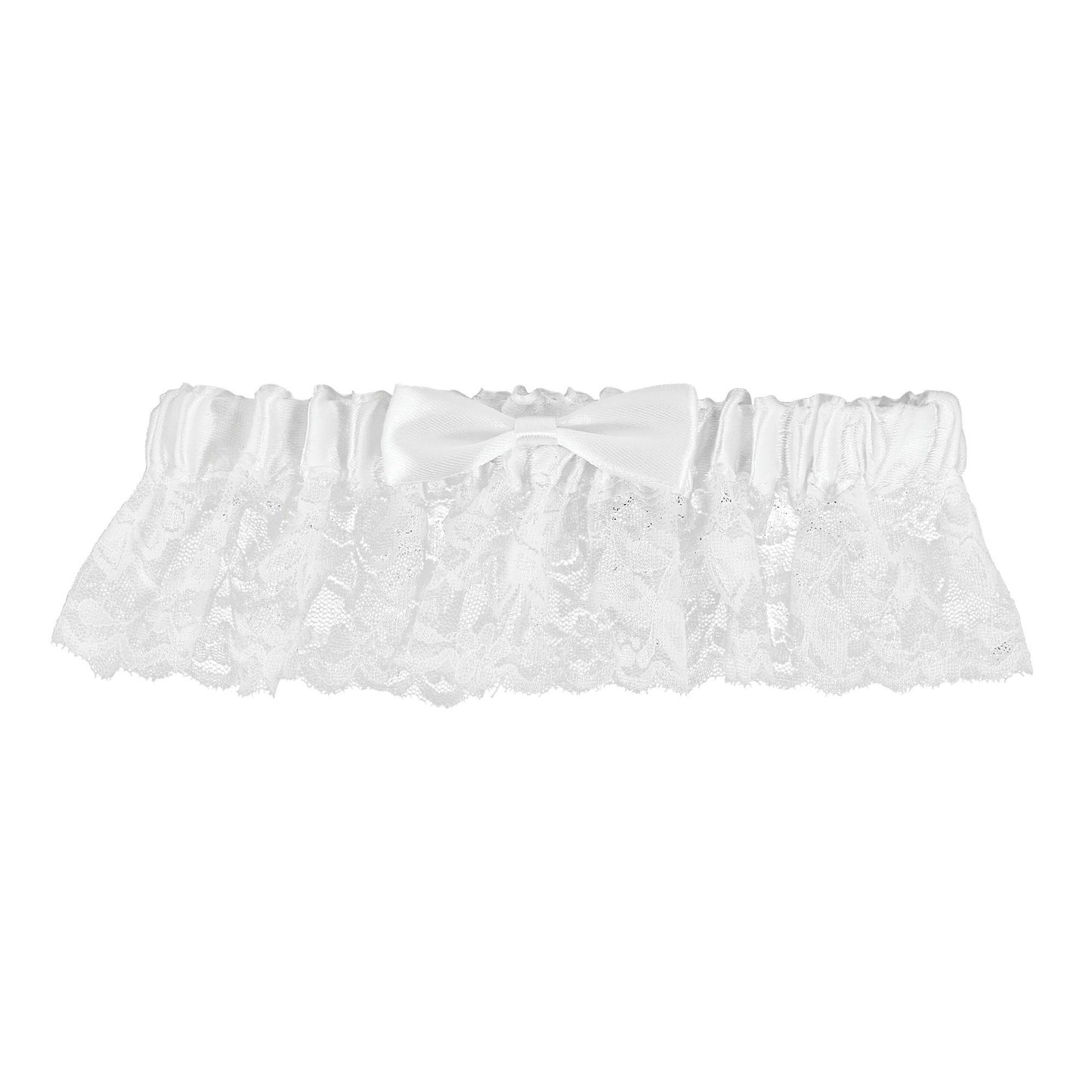 Garter - Lace With White Ribbon