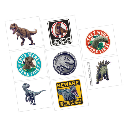 Tattoo Favors - Jurassic World Into the Wild 8ct