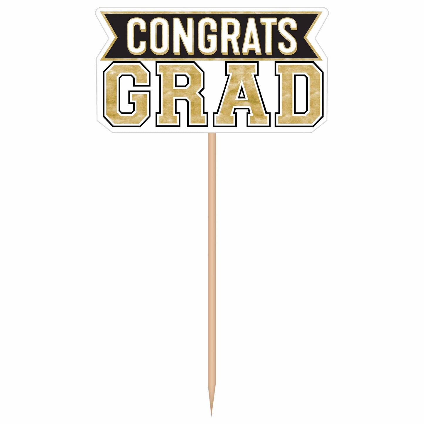 "Congrats Grad" Centerpiece Picks 6ct