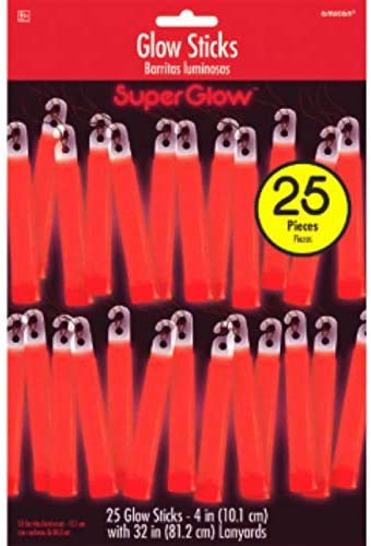 Glow Sticks - Red 25ct