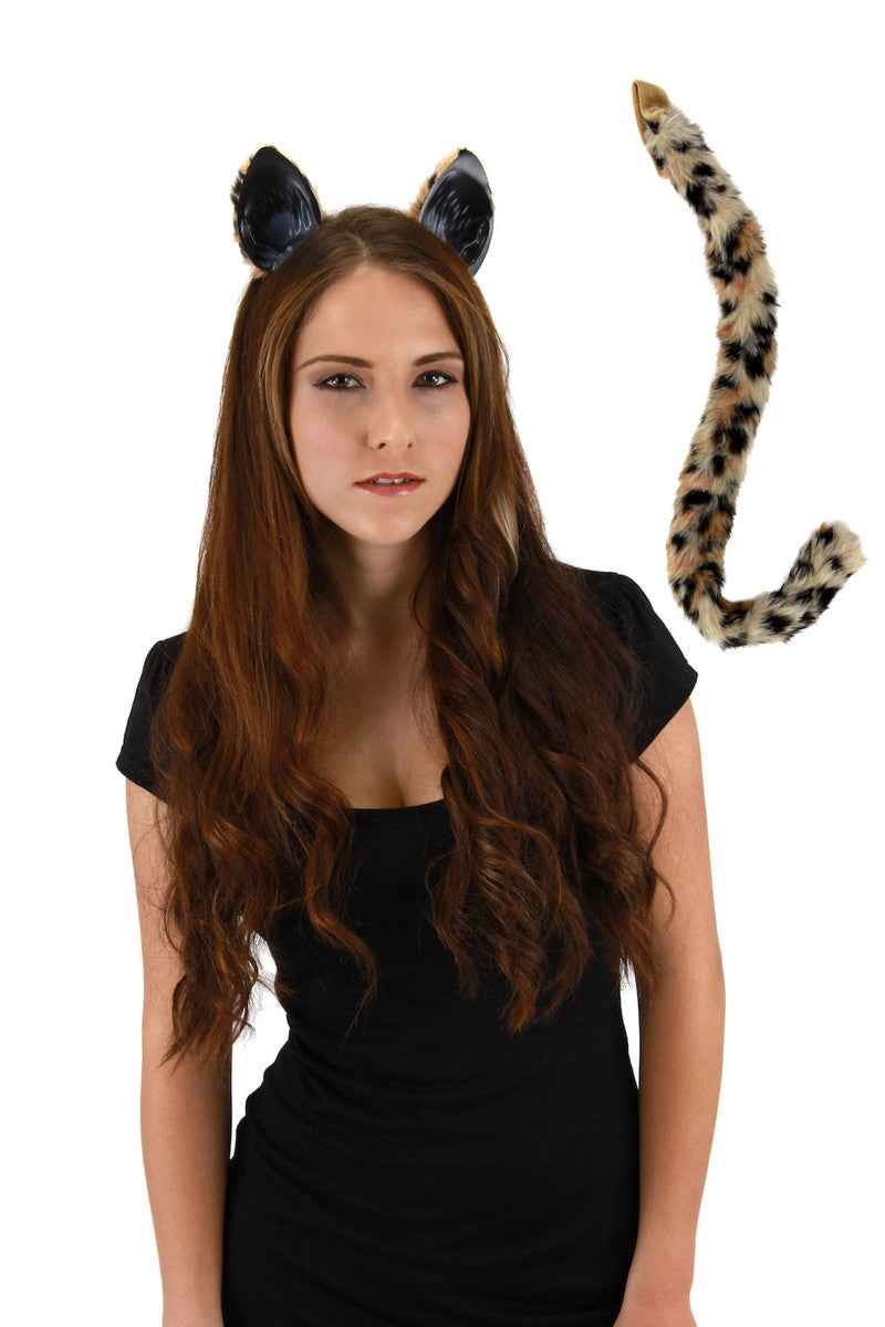 Cat Ears And Tail Kit Cheetah Party World