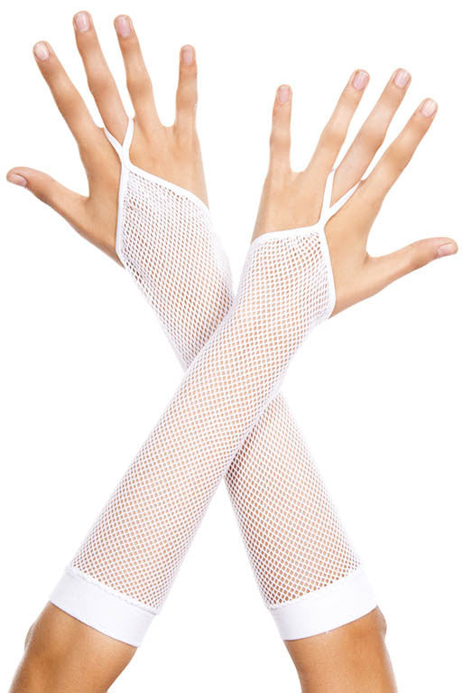 Finger Loop Fishnet Fingerless Gloves