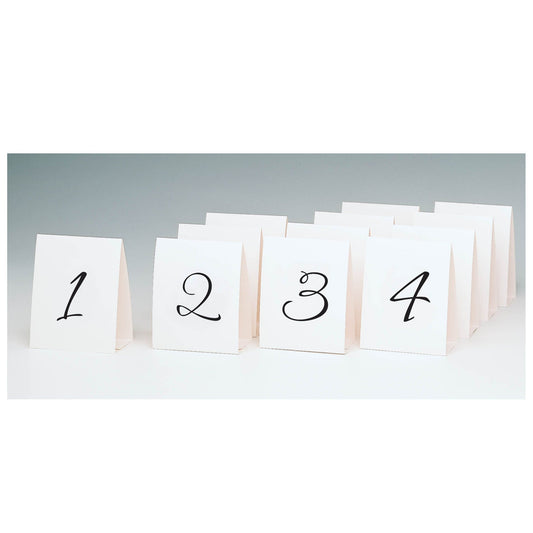 Table Number Tent Place Cards 1 - 12