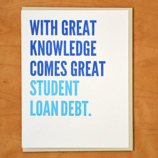 Greeting Card - Student Loan Debt