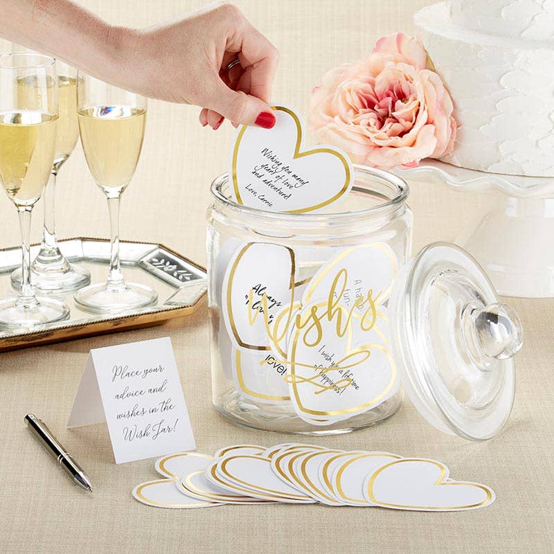 Heart Shaped Cards for Wish Jar 50ct