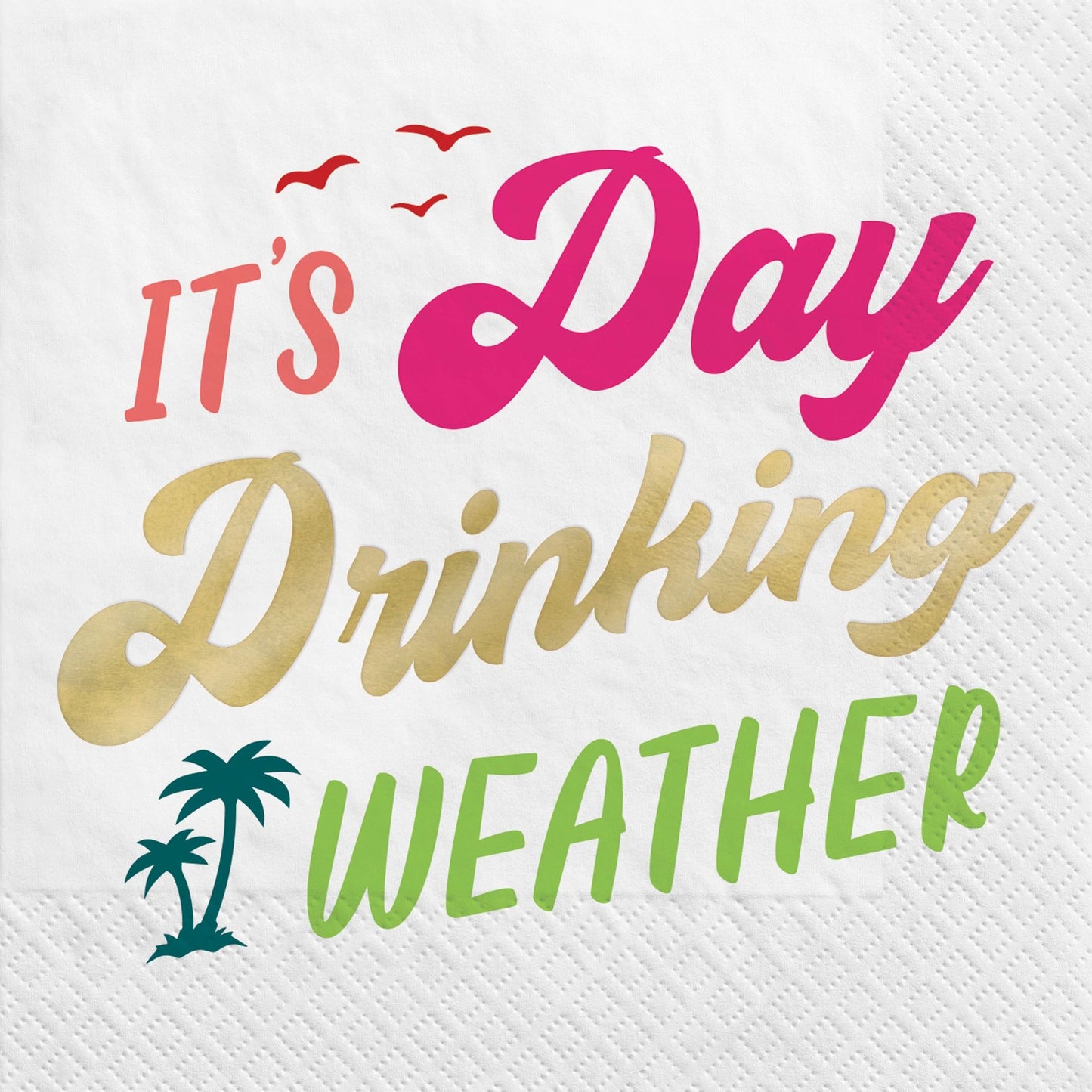 Beverage Napkins - Day Drinking Weather 16ct