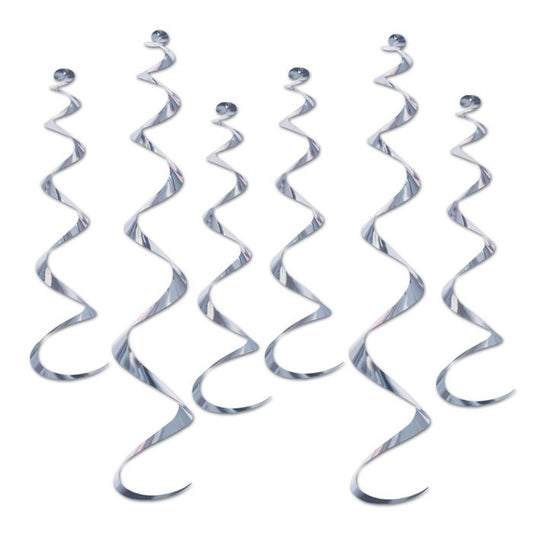Metallic Whirls - Silver 12ct