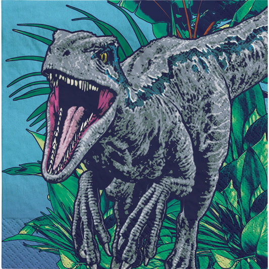 Beverage Napkins - Jurassic World Into the Wild 16ct