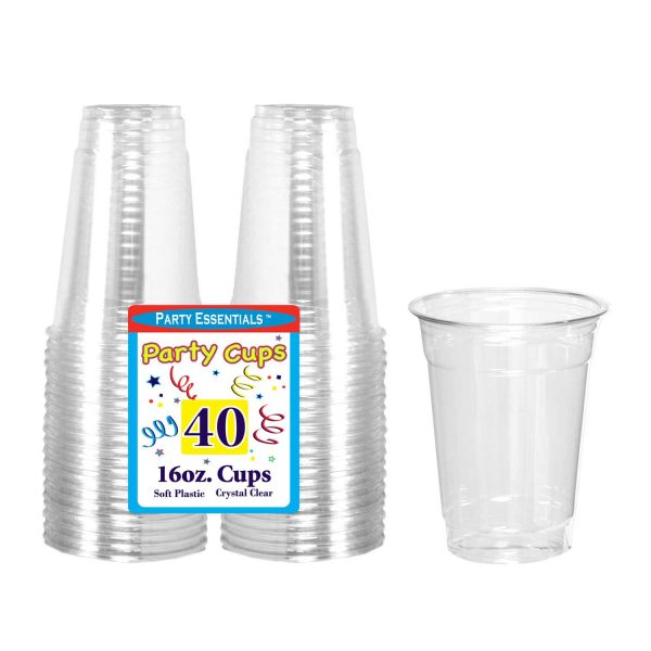 16 oz Clear Cups 40ct