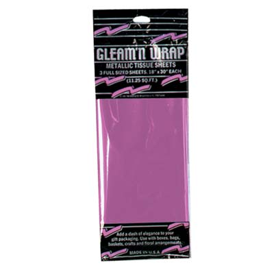 Gleam 'N Wrap Metallic Sheets - Cerise