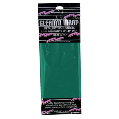 Gleam 'N Wrap Metallic Sheets - Green