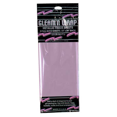 Gleam 'N Wrap Metallic Sheets - Pink