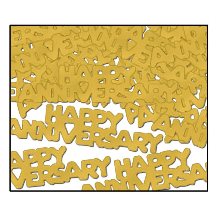 Confetti - Happy Anniversary Gold