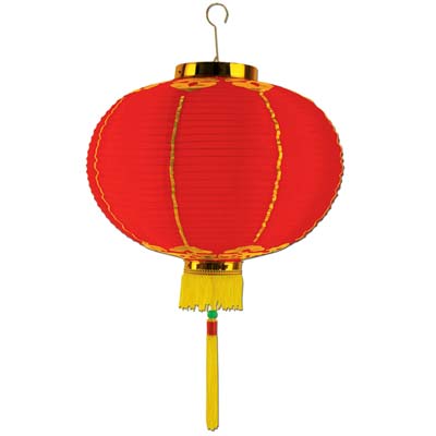 Good Luck Lantern With Tassel 8"