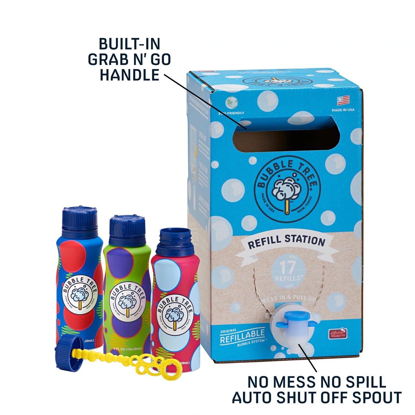 Bubbles - 2 Liter 3 Bottle Refillable System