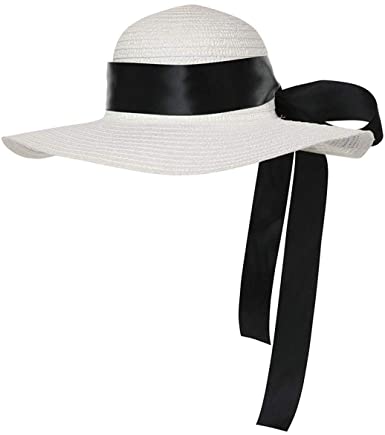 Straw Hat With Ribbon