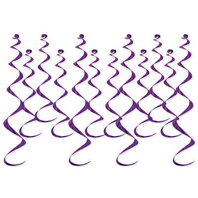 Metallic Whirls - Purple 12ct
