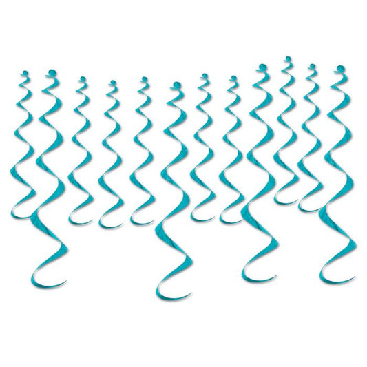 Metallic Whirls - Turquoise 12ct