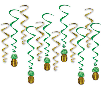Hanging Decorations - Pineapples 12ct