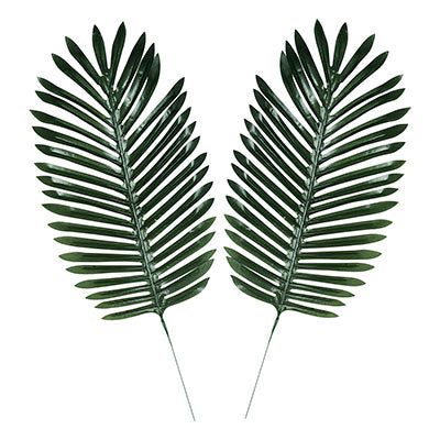 Fabric Fern Palm Leaves 2ct
