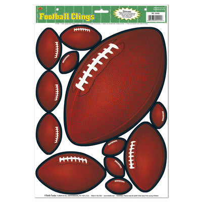 Football Clings 12ct