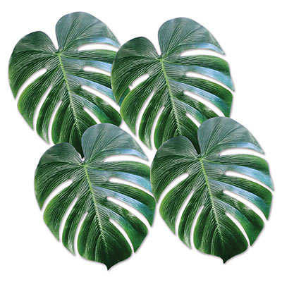 Fabric Tropical Palm Leaves 4ct