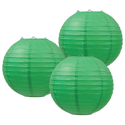 Paper Lanterns - Green 3ct