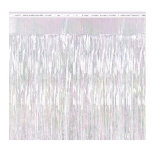 Metallic Opalescent Fringe curtain