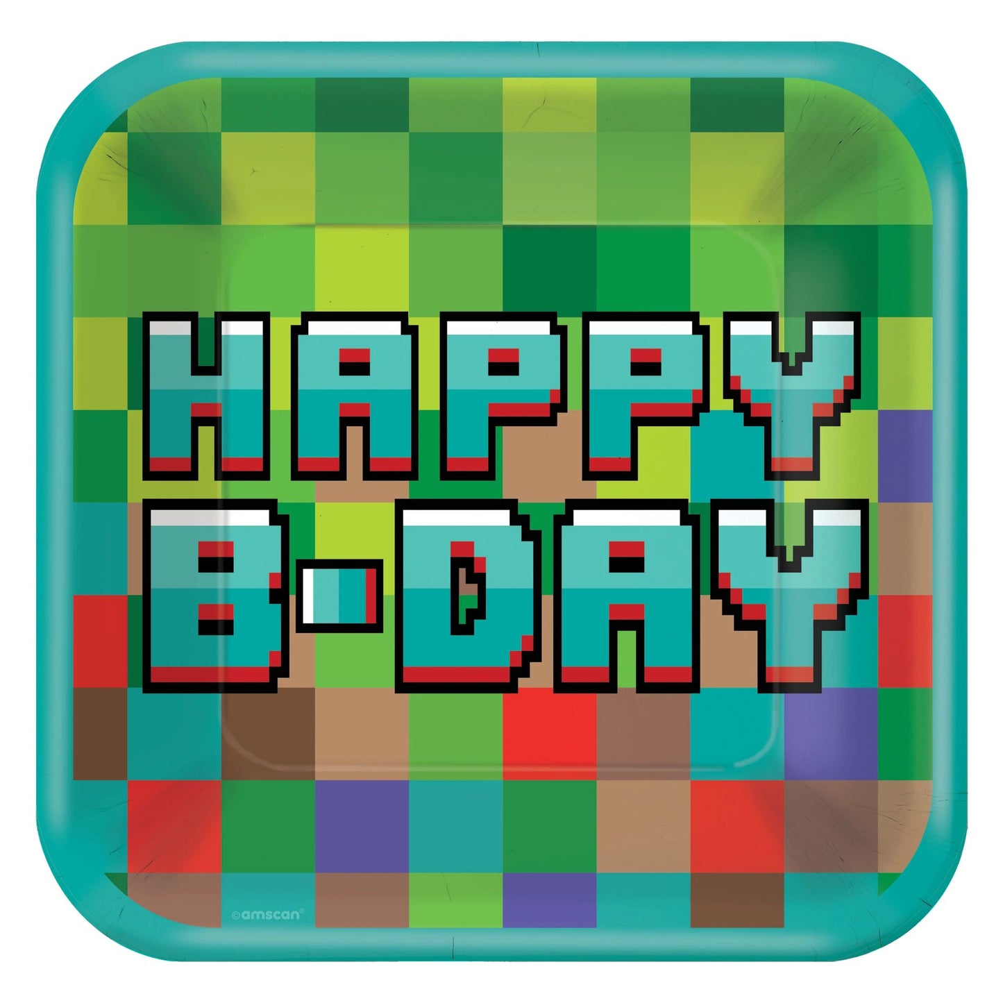 Lunch Plates - Pixel Party 8ct