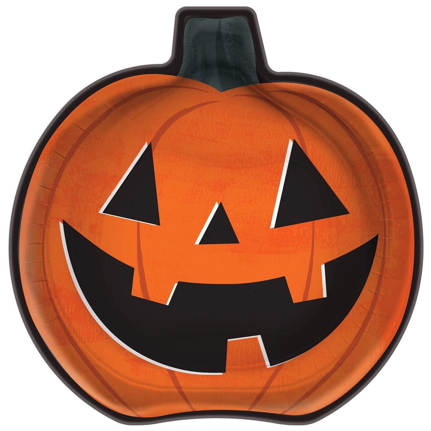 Lunch Plate - Classic Orange & Black Pumpkin 8ct