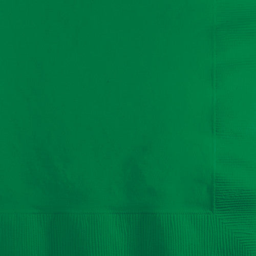 Beverage Napkins - Emerald Green 50ct