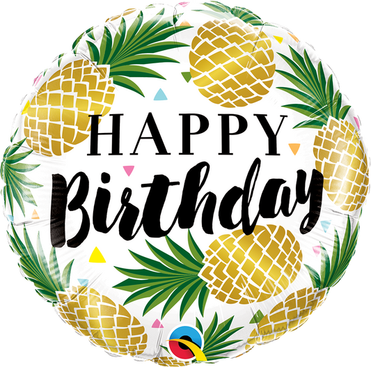 Birthday: Golden Pineapple - 18"