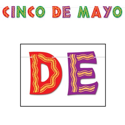 Banner - Glittered Cinco De Mayo