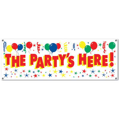 Banner - The Party's Here!