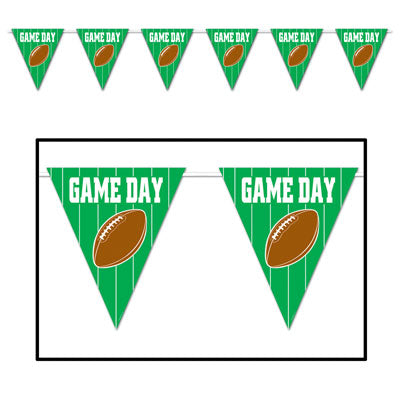 Game Day Football Giant Pennant Banner