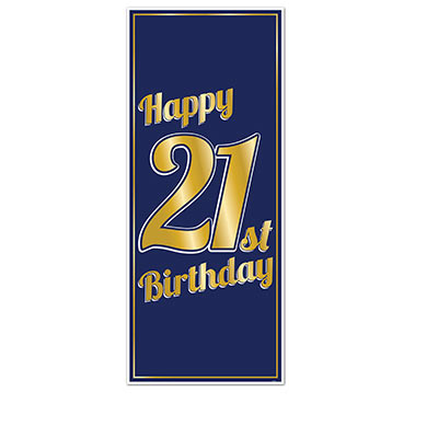 21st Birthday Door Cover