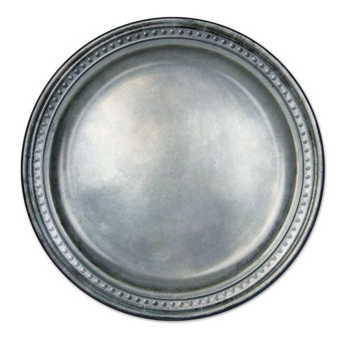 Lunch Plates - Pewter Paper