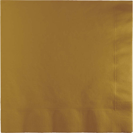 Lunch Napkins - Gold 50ct