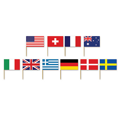 Picks - International Flags 50ct