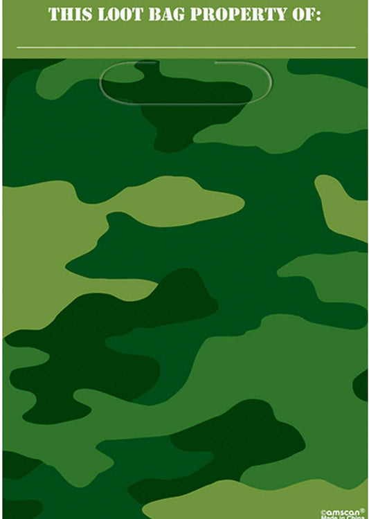 Loot Bags - Camo 8ct