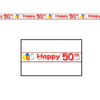 Happy "50th" Birthday Party Tape