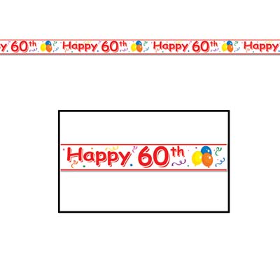 Happy "60th" Birthday Party Tape