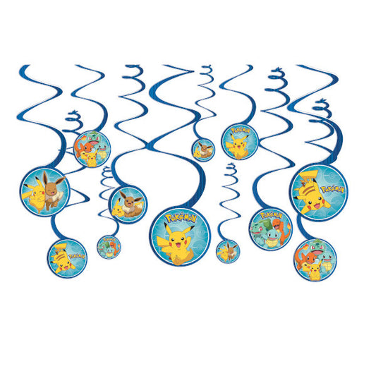 Hanging Decorations - Pokemon 12ct