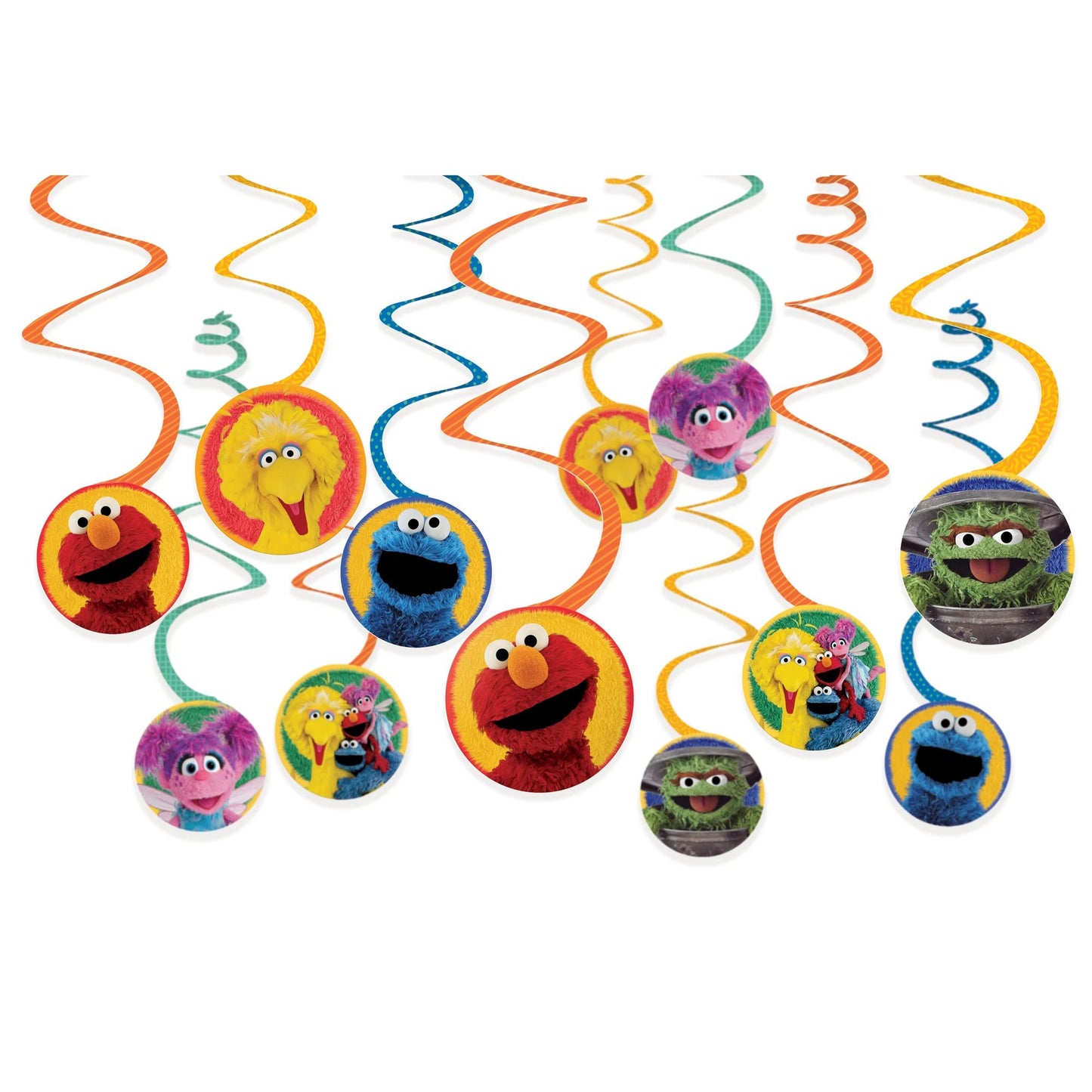 Hanging Decorations - Sesame Street 12ct