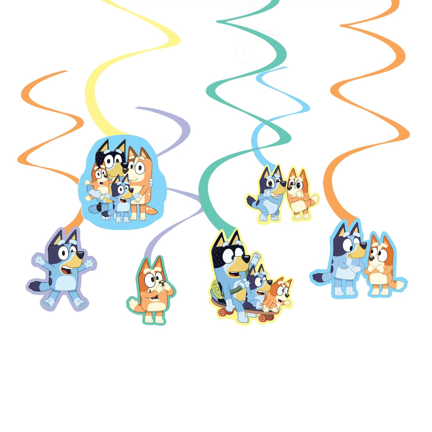 Hanging Decorations - Bluey 6ct