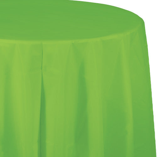 Round Plastic Table Cover - Lime