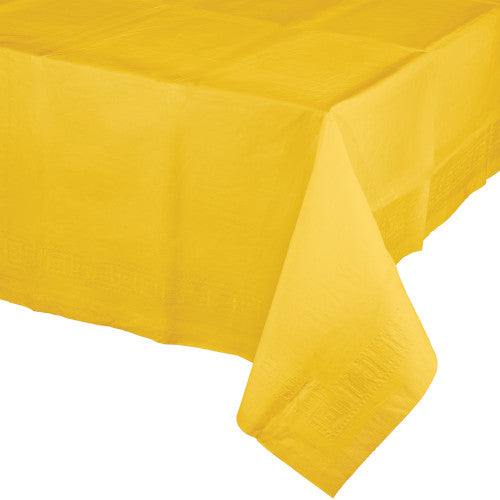 Paper Table Cover - School Bus Yellow